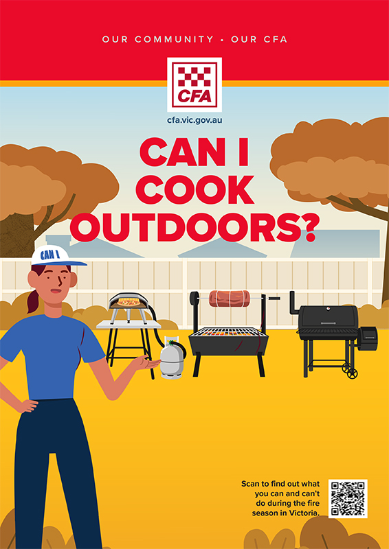 Can I cook outdoors? - Poster