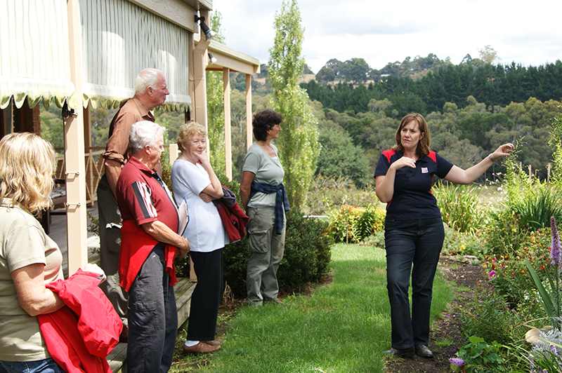 Educator talking about property preparation